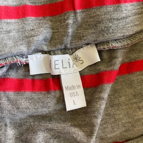 Delia’s, size Large, Maxi skirt, Grey with red horizontal stripes - Picture 3 of 7